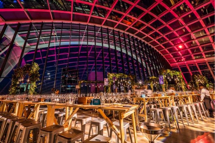 sky-garden-at-night-bespoke-events-london-incognito-dinner