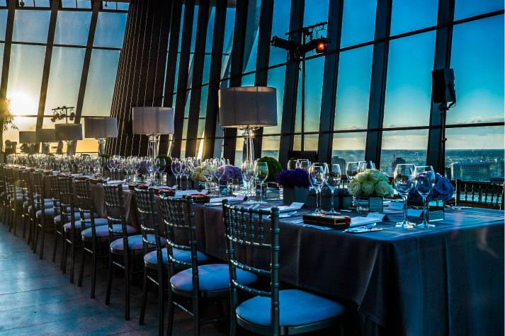 sky-garden-at-night-bespoke-events-london-incognito-gala-table-sunset